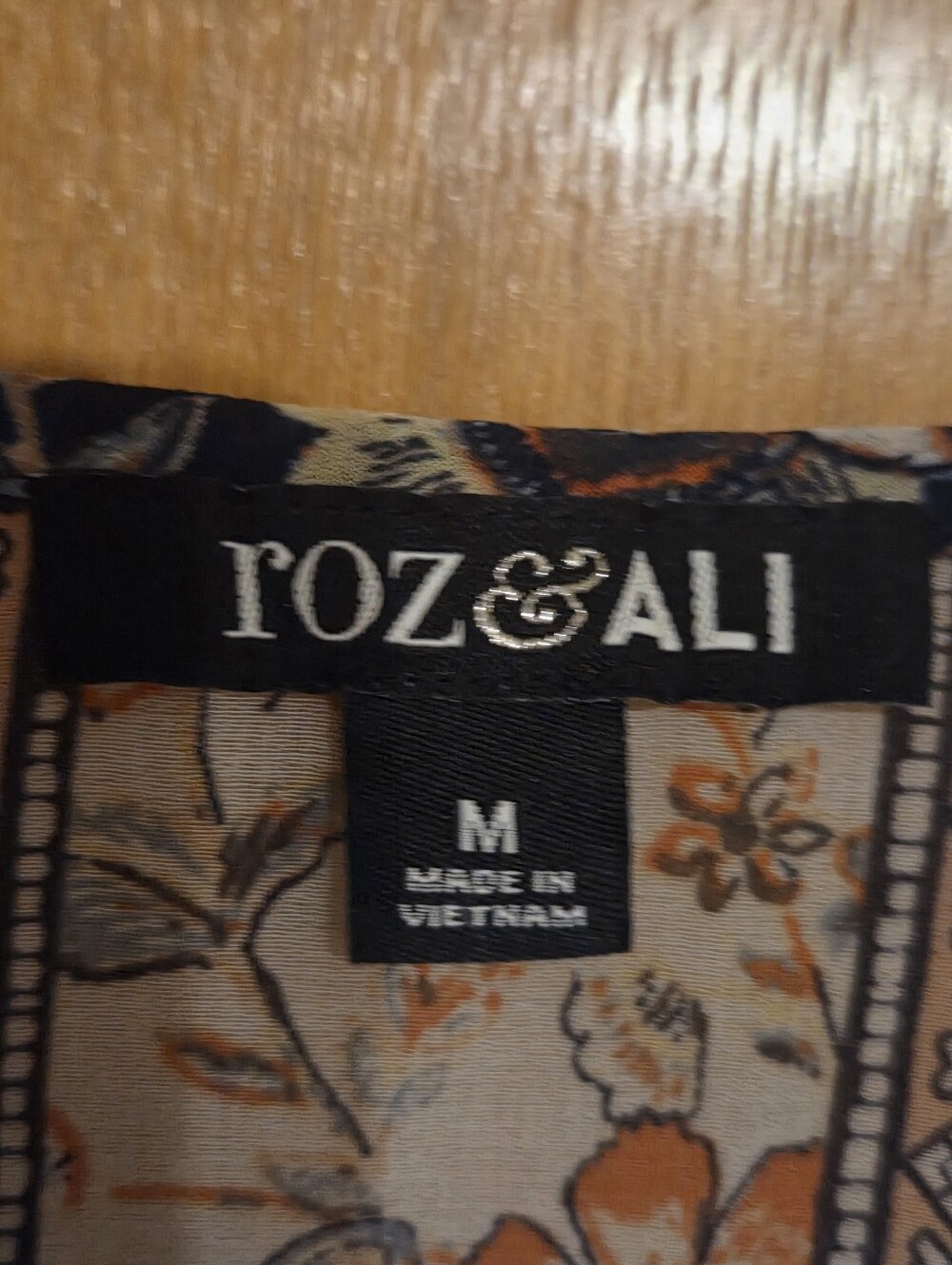 Roz & Ali Navy Floral Border Print Tunic - Picture 2 of 6